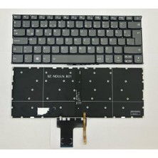 Nion Lenovo ile Uyumlu  5CB0N79880 5CB0N79713  Notebook Klavye Füme (Aydınlatmalı Tr)