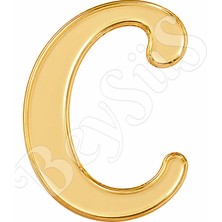 BeySüS Pleksi Harf 4 cm Gold C 4 cm