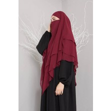ALDAIYR Üç Katlı Şifon Hijab Sufle