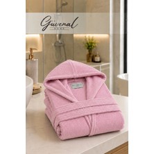 Güvenal Vibe | Kapüşonlu Pamuklu Unisex Bornoz | Genç Bornozu | Erkek Havlu Bornoz | Kadın Havlu Bornoz | Sabahlık - 1 Adet