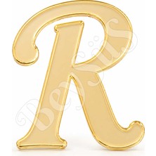 BeySüS Pleksi Harf 4 cm Gold R 4 cm