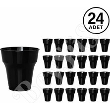 BeySüS Parti Plastik Bardak 24lü Siyah