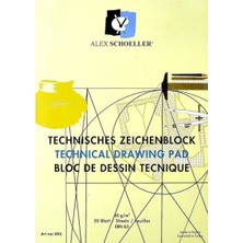 Alex Schoeller Alex Teknik ( Milimetrik ) A3 20 Yaprak Dik Bloknot 80 Gram (ALEX-093)
