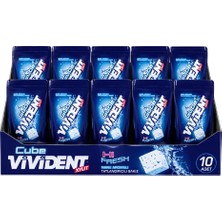 Vivident Xylit Cube Nane Aromalı Tatlandırıcılı Sakız 86 gr x 10 Adet