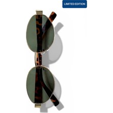 Ren Eyewear Select Frame Mıreva Metal Oval Kadın Güneş Gözlüğü | Gold Çerçeve UV400 Korumalı