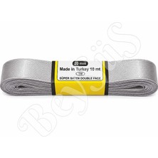 BeySüS Saten Kurdele 20 mm Gümüş