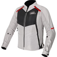 Ls2 Breeze Kadın Mont Gri-Siyah-Kırmızı