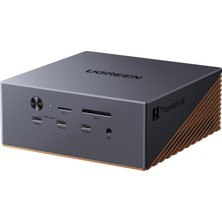 Ugreen 85590 U716 Revodok Maxidok 17 In 1 Thunderbolt 5 Docking Station 3xmonitör 140W Pd Şarj Destekli Çok Fonksiyonlu Bağlantı Istasyonu