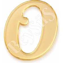 BeySüS Pleksi Harf 4 cm Gold O 4 cm