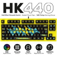 Hawk Gaming HK440 Hall Effect Manyetik Switch Rapid Trigger Sonic Rgb 1k Hz 1 Ms Kablolu %75 Gaming Klavye