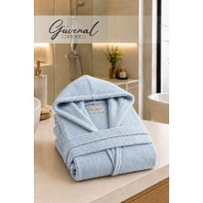 Güvenal Vibe | Kapüşonlu Pamuklu Unisex Bornoz | Genç Bornozu | Erkek Havlu Bornoz | Kadın Havlu Bornoz | Sabahlık - 1 Adet