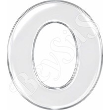 BeySüS Pleksi Harf 4 cm Gümüş O 4 cm