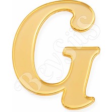 BeySüS Pleksi Harf 4 cm Gold G 4 cm