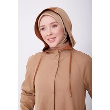 Armine Kol Ortası Çıtçıtlanan Pardesü 23K8512 Camel