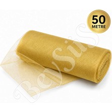 BeySüS Süsleme Tülü Gold Kristal Tül 50 M