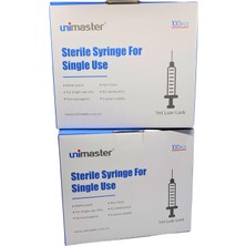 Unimaster Luer Lock Şırınga 0,5ml 100 Adet