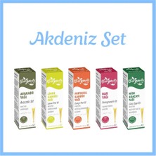Akdeniz Yağları Seti(Avokado,limon,portakal,nar,misk Adaçayı) 20 ml 5'li Set Damlalıklı