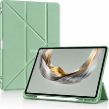 Monsgeek iPad 11. Nesil A16 / 10. Nesil 10.9 Inç 2025 Katlanabilir Kalem Bölmeli Yatay ve Dikey Standlı Uyku Modlu Tablet Kılıfı