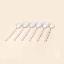 Erdem Basic 6'lı Yemek Kaşığı - Gümüş