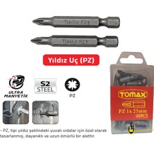 Tomax Pz1 x 25 mm Bits Uç 20 Adet