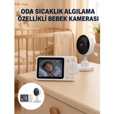 Nilavia Sıcaklık Sensörlü Güvenli Bebek Kamerası Iki Yönlü Ses Yeni Nesil - AL002A-62U2O7