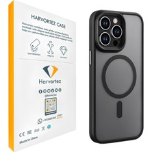 iPhone 15 Pro Max Kılıf 6.7" Magsafe ile Uyumlu, Darbeye Dayanıklı Cep Telefon Kılıfı, Mat Arka Yüzey N56 Manyetik, Alüminyum Tuşlar, Bpa Içermez, Sararmaz Phone Case - Siyah