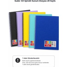Südor Sudor A4 Spiralli Sunum Dosyası 20'li – 1 Adet