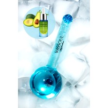 Vassoul Ice Globes Buz Küresi Yüz Masaj Topu – Soğuk Terapi, Cilt Bakımı, Avokado Yağı Hediyeli | Blue