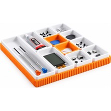 Yapı 3D Çok Bölmeli Masaüstü Düzenleyici Organizer | Çok Amaçlı Parça Saklama Kutusu | Çekmeceli Düzenleyici