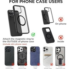 Promosyonca Magnetpro Araç Telefon Tutucu, Magsafe Uyumlu, 360° Dönebilir, Vakumlu Vantuz, N52 Çift Mıknatıs, iPhone ve Android Için, Araç Ofis Spor Salonu