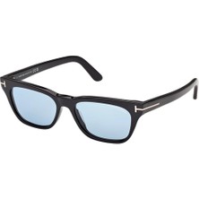 Tom Ford Penn-02 FT1362 01V Unisex Siyah Mavi Lens Güneş Gözlüğü