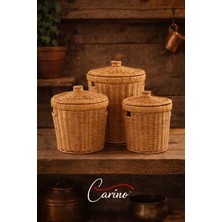 Carino 3 Lü Hasır Sepet