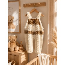 Custom Baby Bohem Bebek Salopeti El Örgüsü Bebek Tulumu 0-6 Ay Yenidoğan Bebek Hediyesi