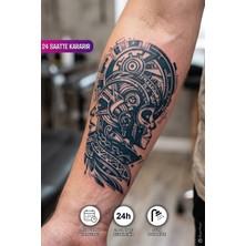 BP Tattoo 1 Ay Kalıcı Geçici Dövme - Fütüristik Tribal Tasarım - Suya Dayanıklı