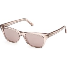 Tom Ford Penn-02 FT1362 45E Shiny Light Brown Unisex Güneş Gözlüğü