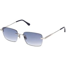 Tom Ford Jake-02 FT1354 16W Parlak Paladyum Mavi Degrade Unisex Güneş Gözlüğü