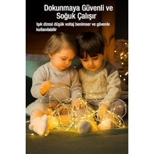5 Metre Gün Işığı Peri LED Tel 3 Pilli Fonksiyonlu Süsleme Ince Telli Aydınlatmalı Şerit LED Yılbaşı Işık Yılbaşı Süsü