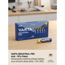 Varta Industrial Pro Alkaline Aaa Ince Pil 10'lu Paket