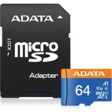 Adata 64GB Premier Microsdxc Card With Adapter Uhs-I CLASS10 V10 Hafıza Kartı (Kdo)