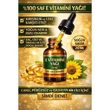 Life %100 Saf E Vitamini Yağı 20 ml – Cilt, Saç ve Tırnak Bakımı Için Yoğun Onarım
