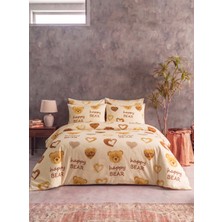 Tabu Home Ayıcıklı Kalpli Çift Kişilik Nevresim Seti