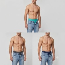 Levi's 3'lü Paket pamuklu Basic Sportswear Logo Boxer trunk