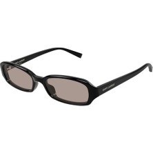 Yves Saint Laurent Sl 872 Erin 002 Black Light Brown Oval Güneş Gözlüğü