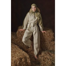Fresh Scarfs X DeFacto Premium Zümrüt Keten I1758AX26SM