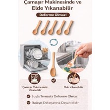 6’lı Küçük Ahşap Kaşık Seti 15 cm Doğal Ahşap Mini Kaşık Karıştırma Tadım Baharat Sos Servisi Bebek Besleme Için Isıya Dayanıklı Tencere Çizmez Ergonomik Sağlıklı Mutfak Kaşığı Seti