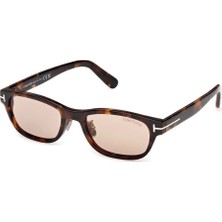 Tom Ford FT1352 52E Kadın Dark Havana Rectangular Güneş Gözlüğü