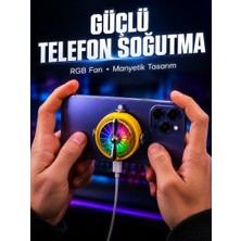 Nilavia Mobil Oyuncular Için Rgb Işıklı Telefon Soğutucu - AL002A-62U719