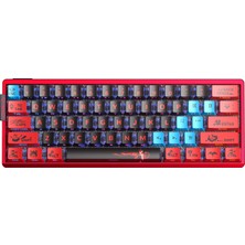 Aula AG60 Max Alüminyum Manyetik Klavye Hall Effect Frostcore Switch 8000Hz Rgb Tkl Hot Swap Oyuncu Klavyesi Kırmızı