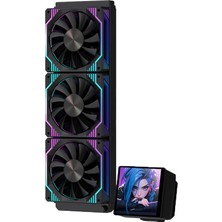 Gameline Dp-01 4" Büyük LCD Ekranlı 360MM Argb Işlemci Sıvı Soğutma Siyah