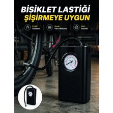 Aesco Analog Manometreli Kompakt Araç Hava Pompası Lastik Şişirme Cihazı